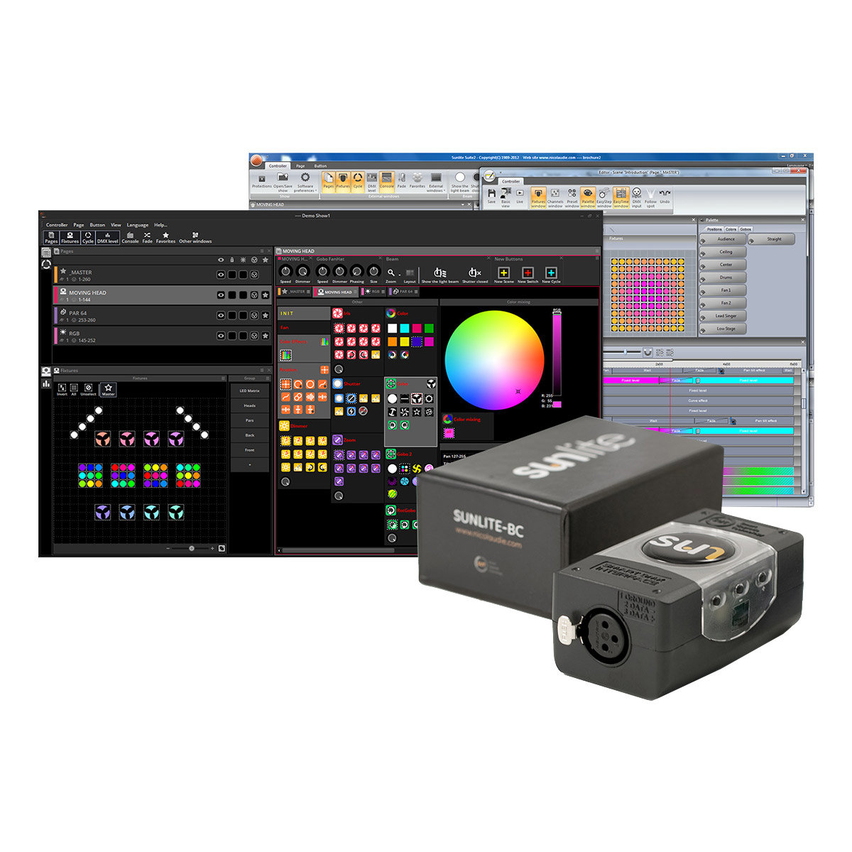 LOGICIEL DMX LUMIÈRE NICOLAUDIE SUNLITE BASIC SUITE 3
